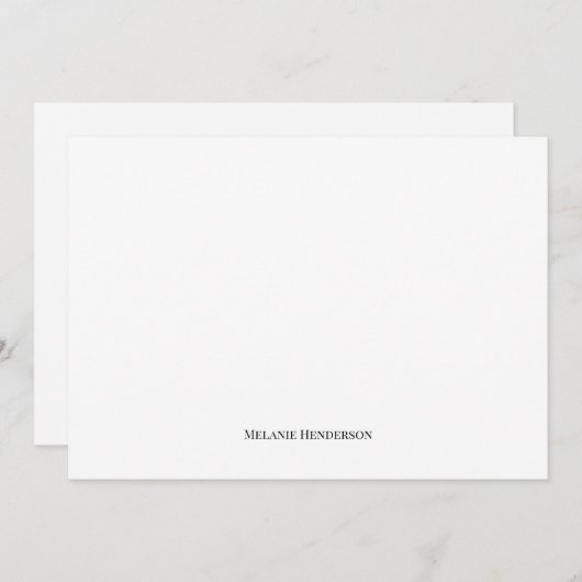 白黒エレガントのノートカクラシックード ノートカード (正面/裏面)