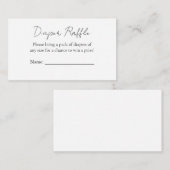 白黒エレガントのミニマルなジェンダーが明らかにする エンクロージャーカード (正面/裏面)