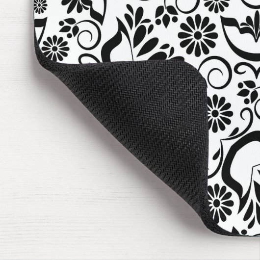 白黒エレガントの口 マウスパッド (コーナー)