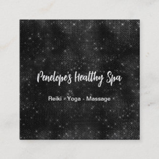 白黒エレガントの名刺 スクエア名刺