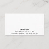 白黒エレガントの名刺 名刺 (裏面)