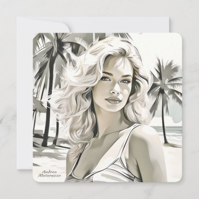 白黒エレガントの女の子 (正面)