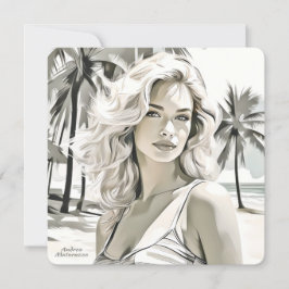 白黒エレガントの女の子