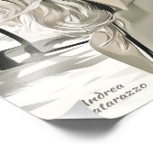 白黒エレガントの女の子 フォトプリント            (角)