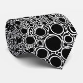 白黒エレガントの輪郭 ネクタイ (ロール)