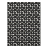 白黒エレガントアイボリーのクリスマス装飾 テーブルクロス (正面)