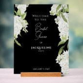 白黒エレガントアジスシャワーウェルカム アクリルサイン (ニュートラル)