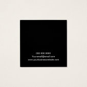 白黒エレガントイヤリング表示カード (裏面)