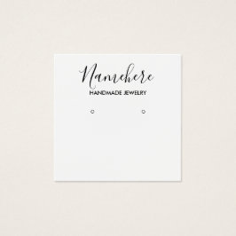 白黒エレガントイヤリング表示カード