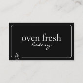 白黒エレガントカップケーキベーカリー 名刺 (裏面)