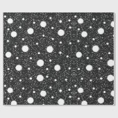 白黒エレガントギフト包装紙転が ラッピングペーパー (フラット)
