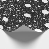 白黒エレガントギフト包装紙転が ラッピングペーパー (角)