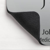 白黒エレガントクラスノーブルメディカルアスクレピウス マウスパッド (コーナー)