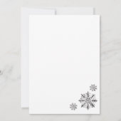 白黒エレガントクリスマスパーティの招待状 招待状 (裏面)