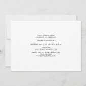 白黒エレガントコラージュ卒業 招待状 (裏面)