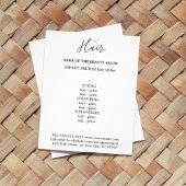 白黒エレガントゴールデンはさみヘアメニューフライ チラシ