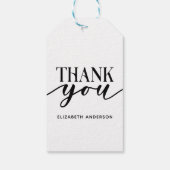 白黒エレガントサンキューギフトラベル ギフトタグ (裏面)