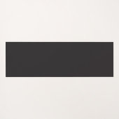 白黒エレガントシックボタニカルトロピカルブランチ ヨガマット (裏面(横))