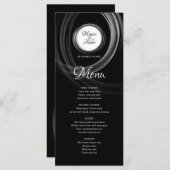 白黒エレガントシルバーリングや輪 メニュー (正面/裏面)