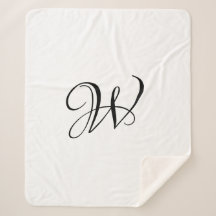 白黒エレガントスクリプカスタムトmonogram