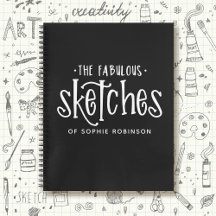 白黒エレガントスケッチブック