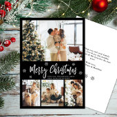 白黒エレガントスノーフレーク4写真クリスマス