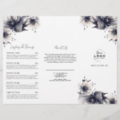 白黒エレガントスパサービスのメニューカタログ チラシ (裏面)