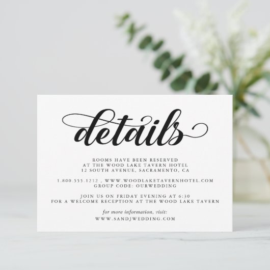 白黒エレガントズゲ結婚スト詳細 エンクロージャーカード (スタンド正面)