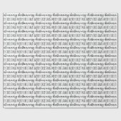 白黒エレガントタイポグラフィメリークリスマス ラッピングペーパー (フラット)