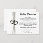 白黒エレガントダイヤモンドの安全対策 エンクロージャーカード (正面/裏面)