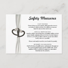 白黒エレガントダイヤモンドの安全対策 エンクロージャーカード