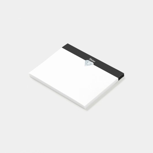 白黒エレガントダイヤモンド ポストイット (アングル)