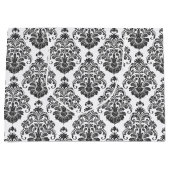 白黒エレガントダマスクパーティー ラージペーパーバッグ (正面)