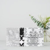 白黒エレガントダマスク シーズンカード (スタンド正面)