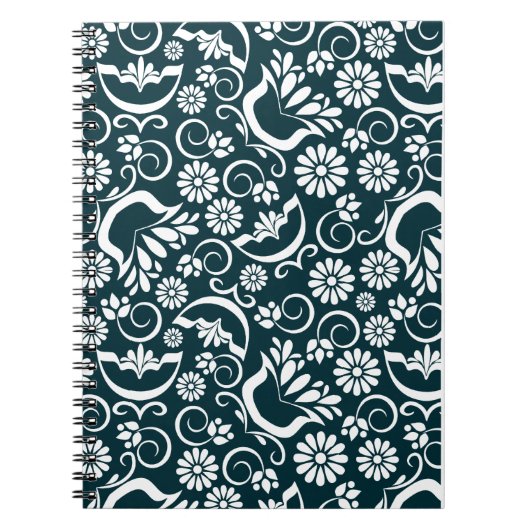 白黒エレガントノートブック ノートブック (正面)