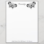 白黒エレガントバタフライシルエット (正面)