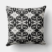 白黒エレガントパターン装飾用クッション クッション (裏面)