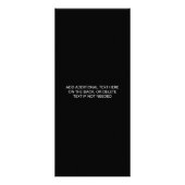 白黒エレガントビジネスロゴ美しいサロン ラックカード (裏面)