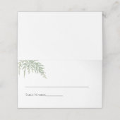 白黒エレガントファーングリー結婚ズ プレイスカード (外部開封)