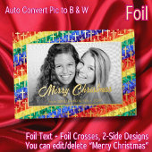 白黒エレガントフォトゲイプライド金ゴールドクロス 箔シーズンカード