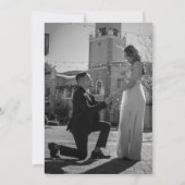 白黒エレガントフォト招待状 招待状 (裏面)