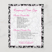 白黒エレガントフローラダマスク チラシ (裏面)