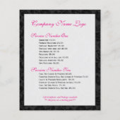 白黒エレガントフローラマスク2 チラシ (裏面)