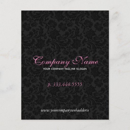 白黒エレガントフローラマスク2 チラシ (正面)