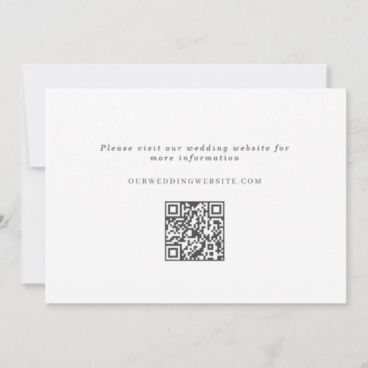 白黒エレガントフローラリースモノグラム写真 セーブザデート (裏面)