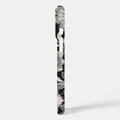 白黒エレガントフローラレースパターン Case-Mate iPhoneケース (裏面 / 左)