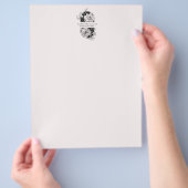 白黒エレガントフローラ チラシ (手)