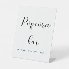 白黒エレガントポップコ結婚ンバー 台座サイン