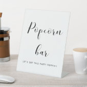 白黒エレガントポップコ結婚ンバー 台座サイン (インサイチュ)