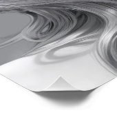 白黒エレガントポートレートアート ポスター (コーナー)